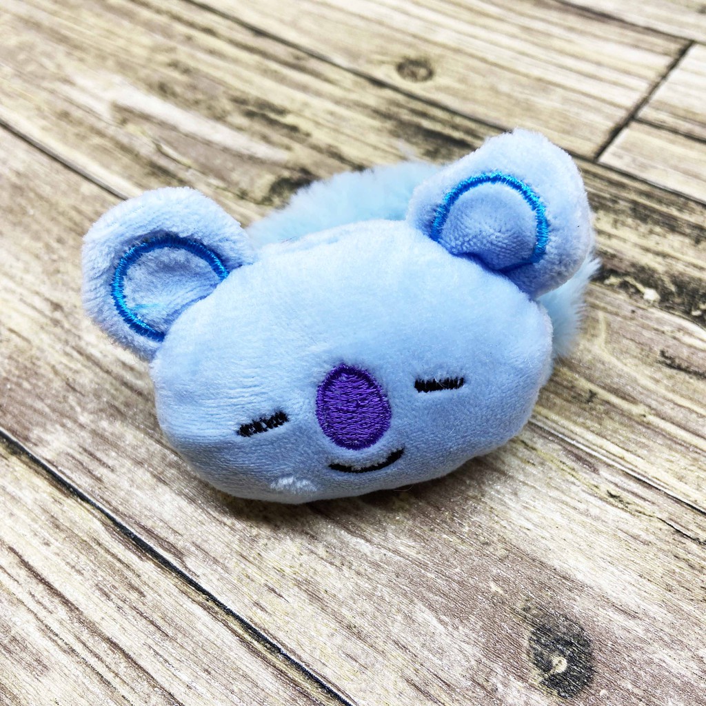 ( BISA COD ) IKAT RAMBUT BULU POM POM BT21 BTS  / KUNCIRAN RAMBUT / KUNCIR RAMBUT / HAIRBANDS BT21-KCR035- Koya