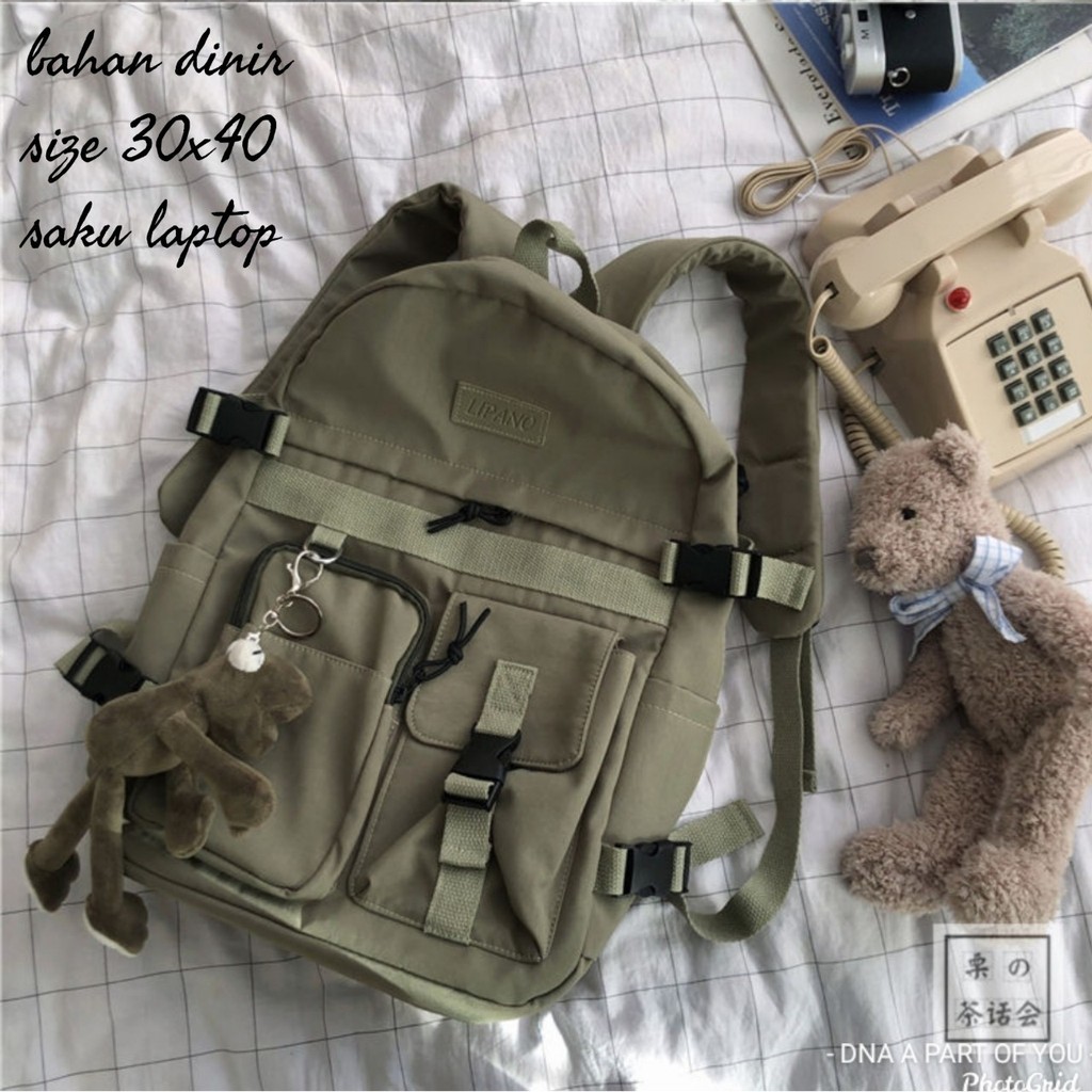 Diobrale - Tas Ransel My Bag Polos Terbaru 2023 Tas Ransel Anak PAUD TK SD Kekinian Fashion Korea