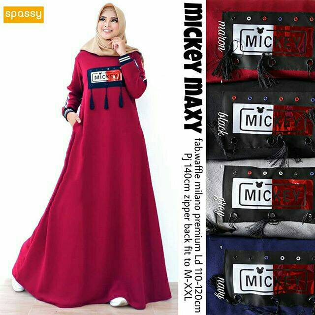 Gamis wafel milano premium