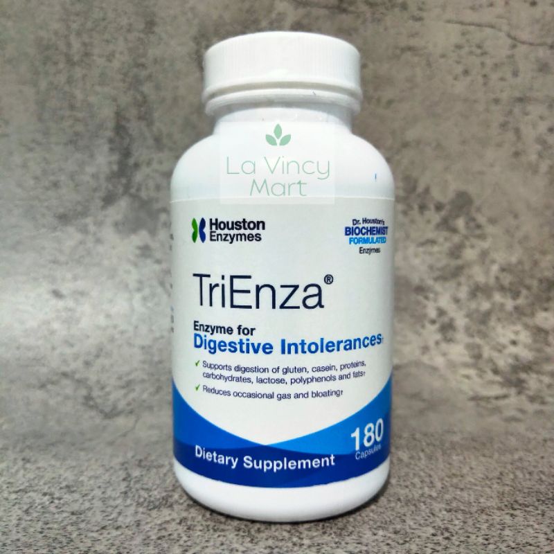 Trienza Houston Enzymes, 180 Capsules, Enzim Sistem Pencernaan