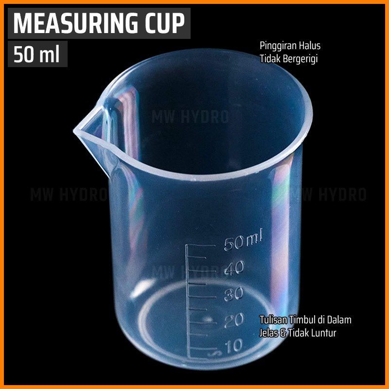 Measuring Cup, Gelas Ukur / Gelas Takar, 50 ml