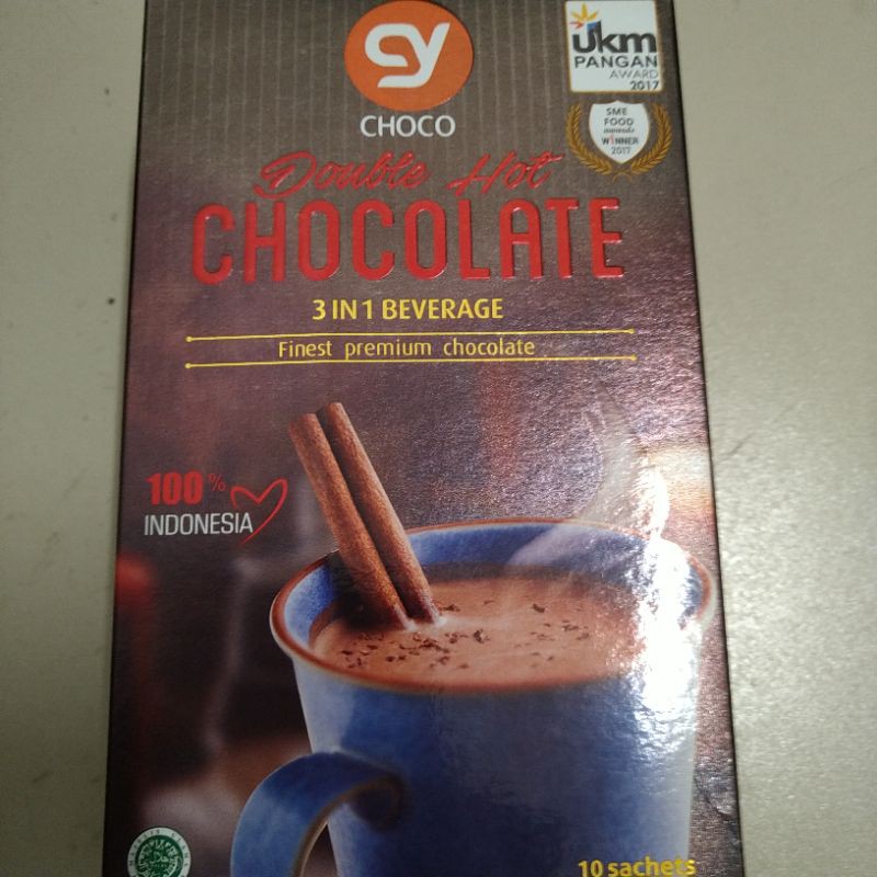 Cy double hot chocolate 10sachet x 40gr minuman