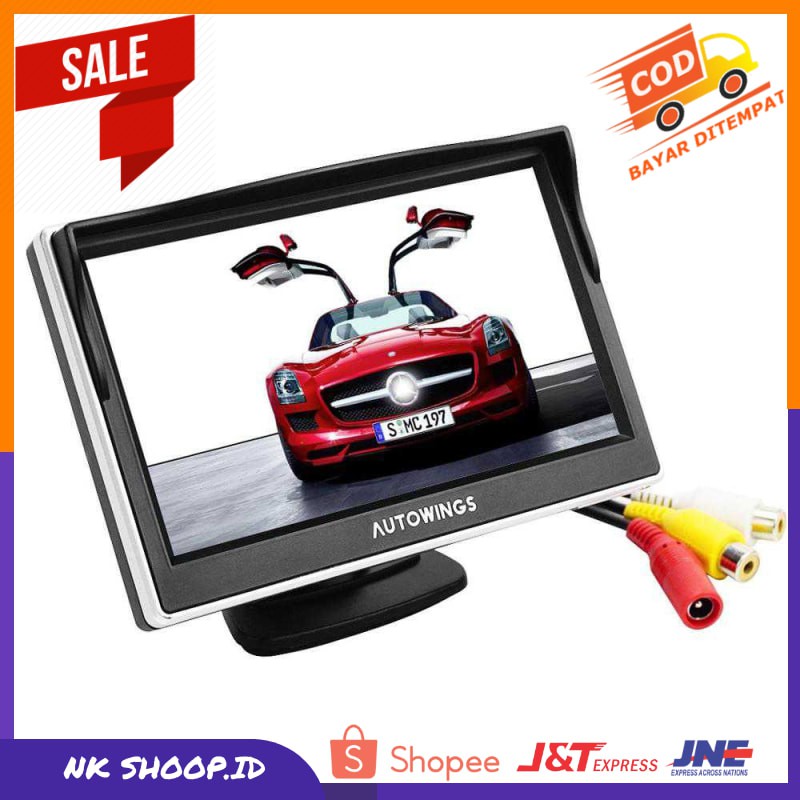 Monitor Rear View Parkir Mobil TFT LCD 5 Inch