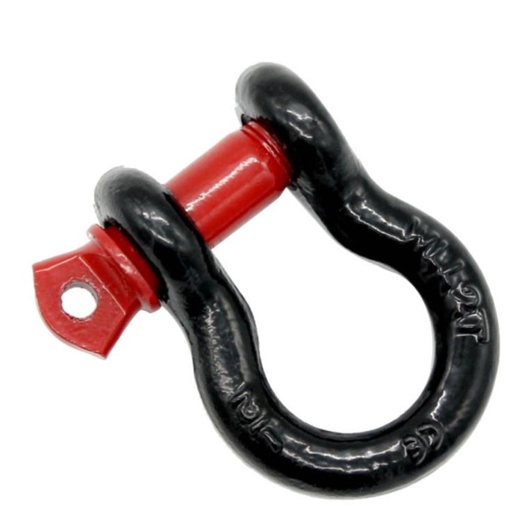 Shackle Omega 1/2 &quot; kapasitas 2 Ton Hitam