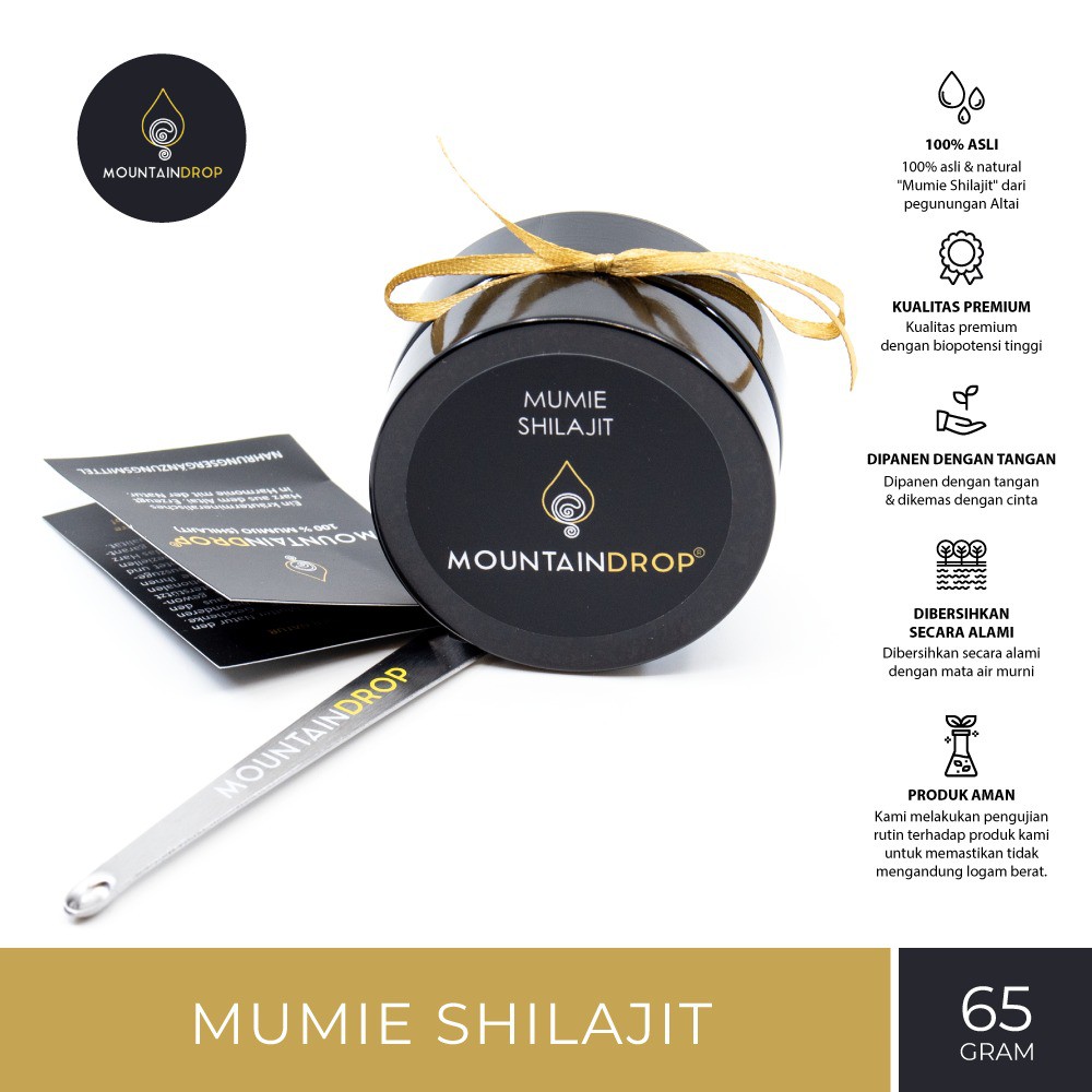 Mountaindrop Shilajit made in Rusia Original 65 gram