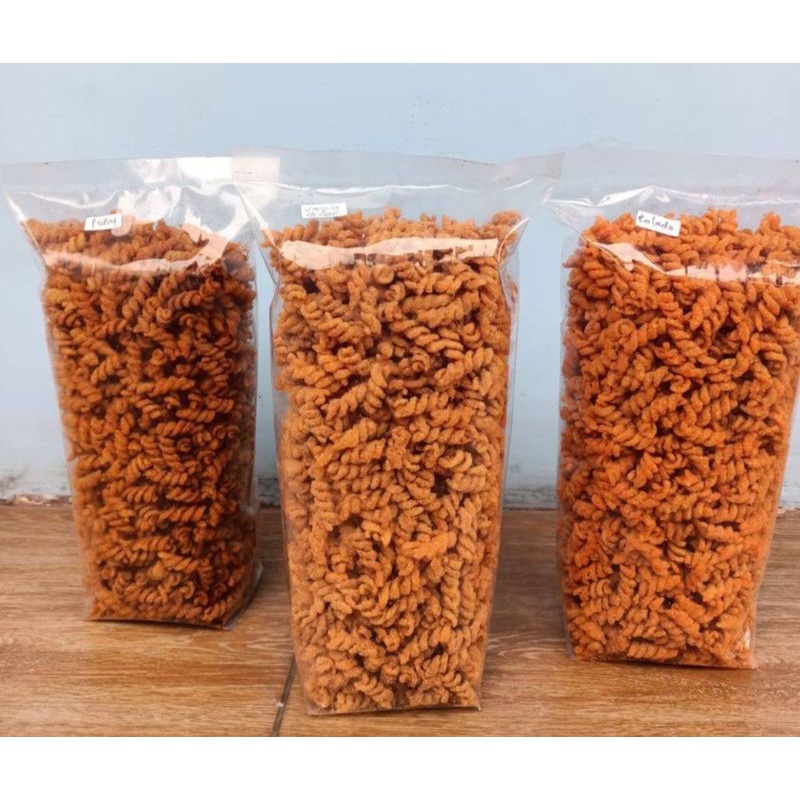 

MAKARONI SPIRAL ASIN / PEDAS ISI 500GRAM