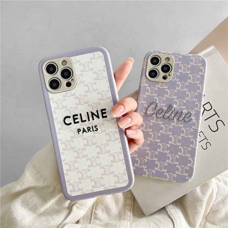 Grey C*line Softcase Branded for iphone XS XS Max XR 11 Pro Max 12 Pro Max 13 Pro Max