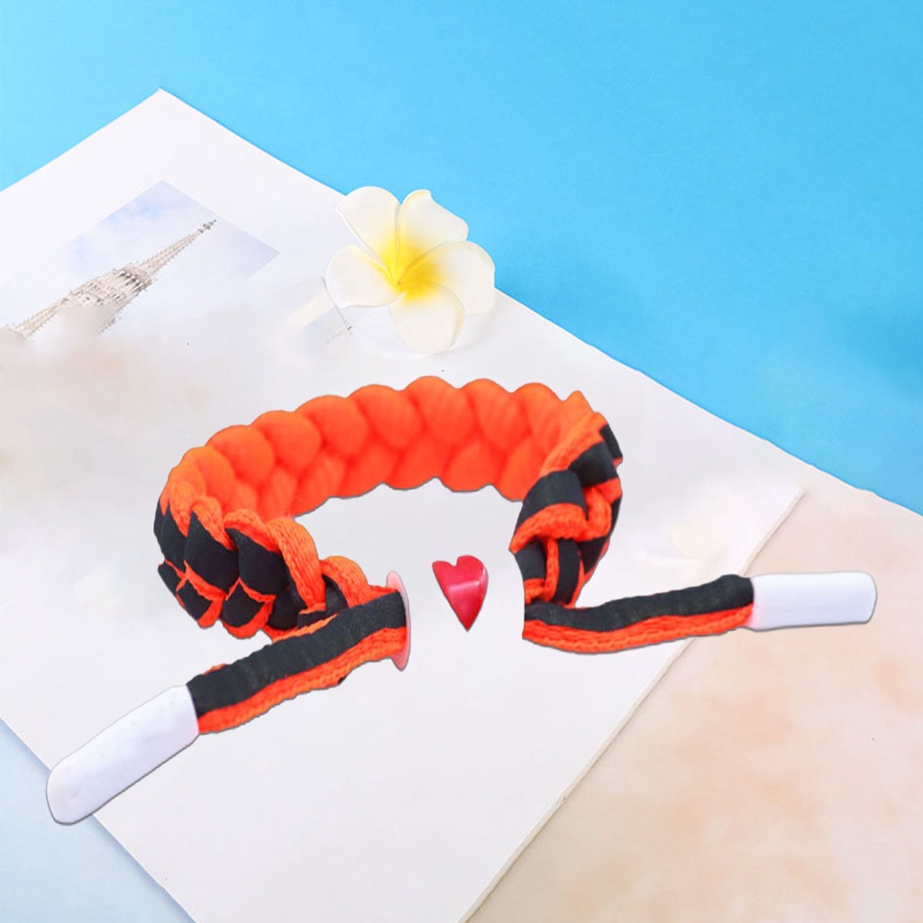 Hu Hu Hu Hu Hu Alat Bantu Pasang Kacamata♡ Gelang Tali Kulit Imitasi Kepang Holografik Reflektif Handmade Untuk Pesta