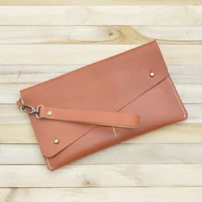 Tas Tangan Clutch Handmade Pria / Wanita / Unisex Kulit Sapi X6