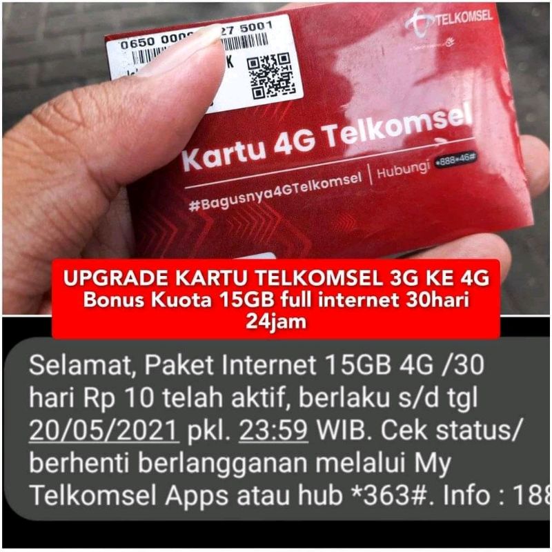 KARTU UPGRADE 4G TELKOMSEL