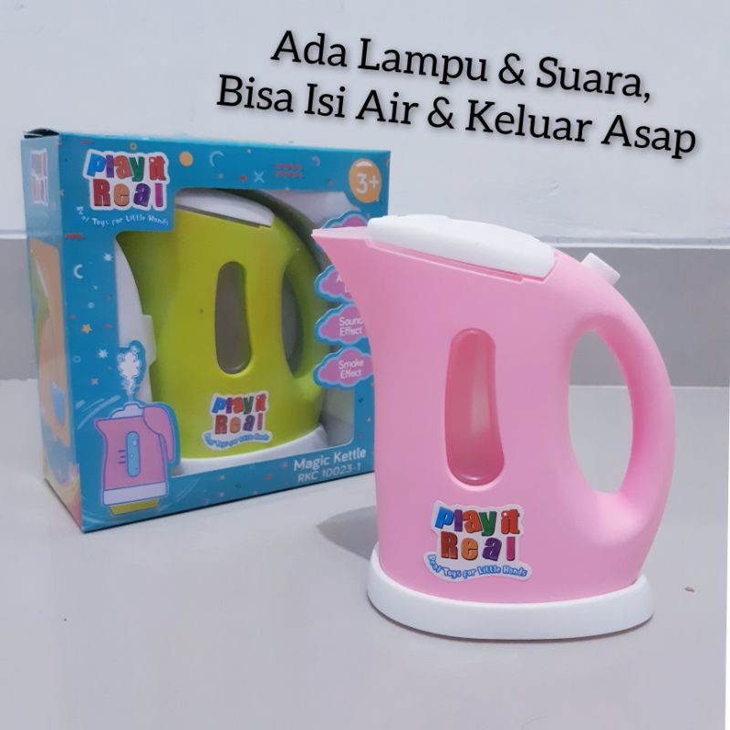 Mainan Magic Kettle Baterai - Teko Anak Perempuan Cewek Batre Edukatif