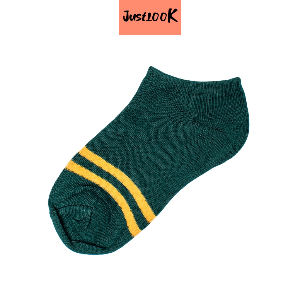JustLook Kaos Kaki Ankle 2 Garis Model Semata Kaki Korean Style Import High Quality-4