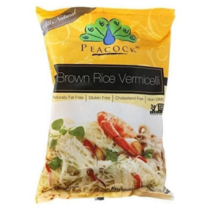 

PEACOCK BROWN RICE VERMICELLI PASTA GLUTEN FREE MI BERAS BEBAS TEPUNG