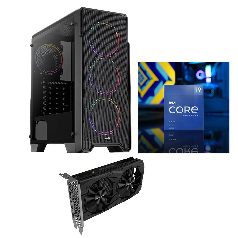 PC GAMING EDITING INTEL CORE I9 11900K - GTX 1650 4GB DDR6 - RAM 16GB