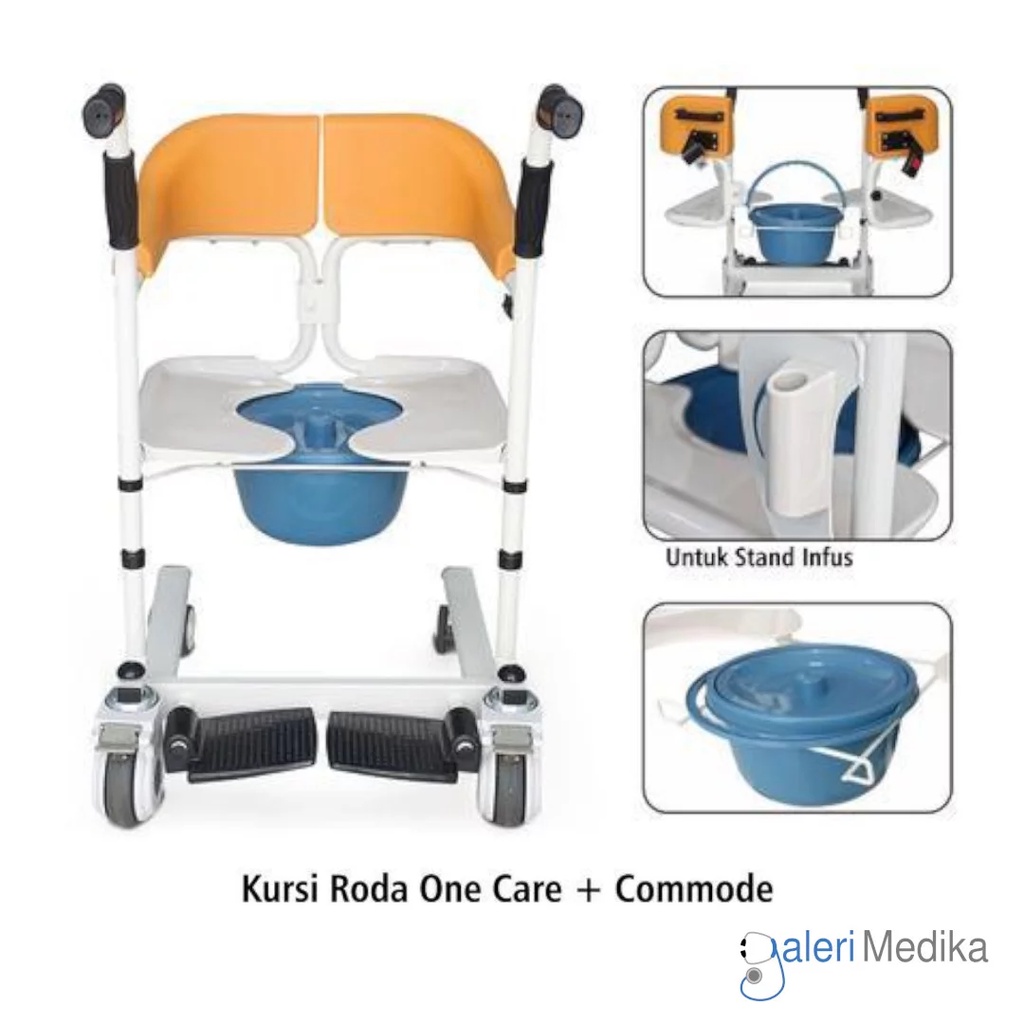 Kursi Roda One Care ALK902 + Commode / Onecare Chair Kursi BAB + Mandi