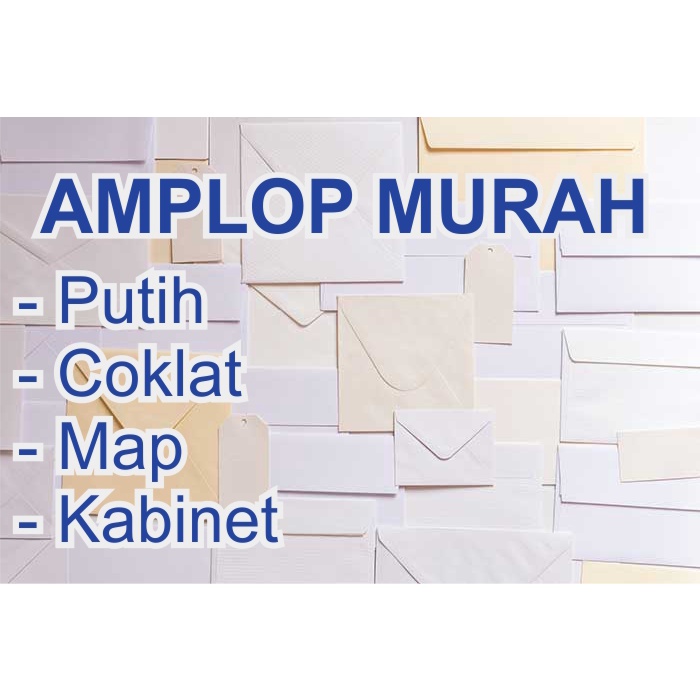 Amplop Putih Coklat Merpati Kabinet 110x70 152x90 24cm x 11cm Packing Murah KERTAS HVS