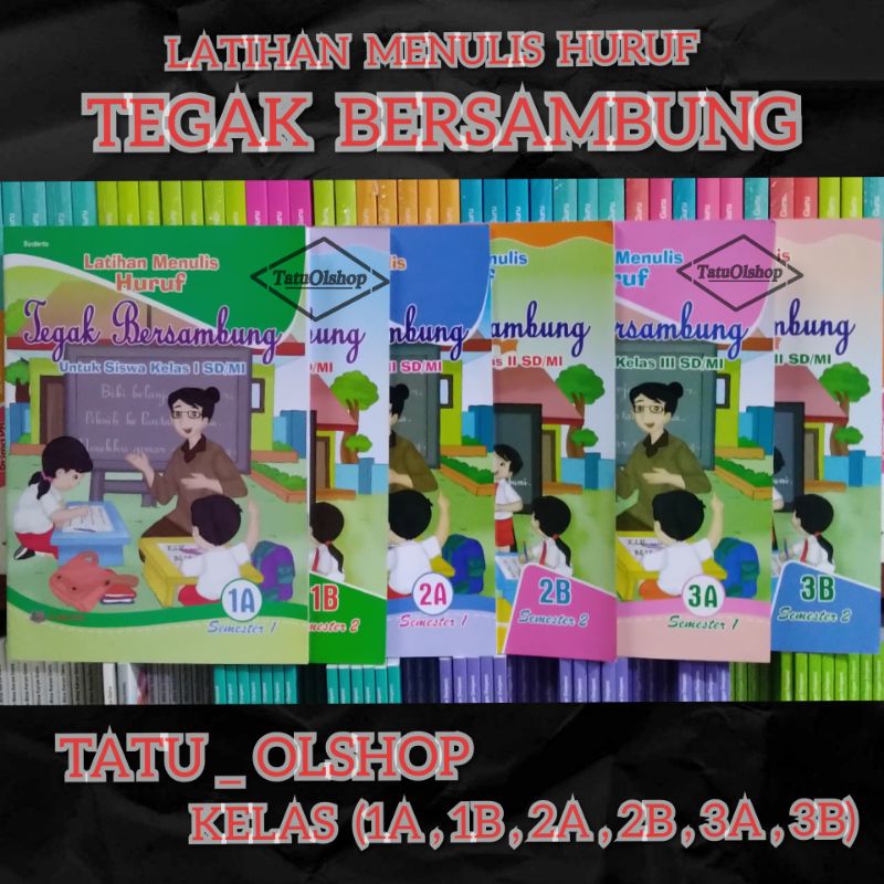 Jual Buku Latihan Menulis Huruf Tegak Bersambung SD Kelas 1 2 3 Jilid ...