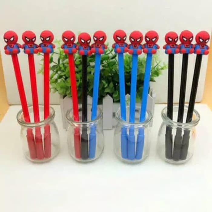 

Pulpen Babby Spiderman / Gel Pen Karakter Superhero Pena Lucu Souvenir Unik