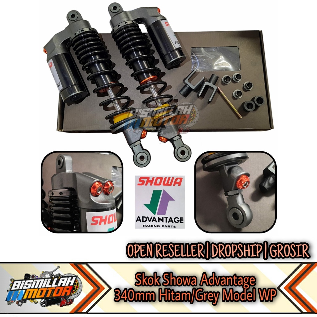 SHOCK SKOK SHOWA ADVANTAGE 280MM 320MM 340MM HITAM & MERAH MODEL WP