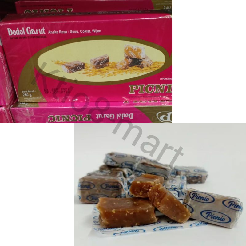 

Picnic Dodol/Dodol Garut Special Quality 250gr/Aneka Rasa Susu, Coklat,Wijen