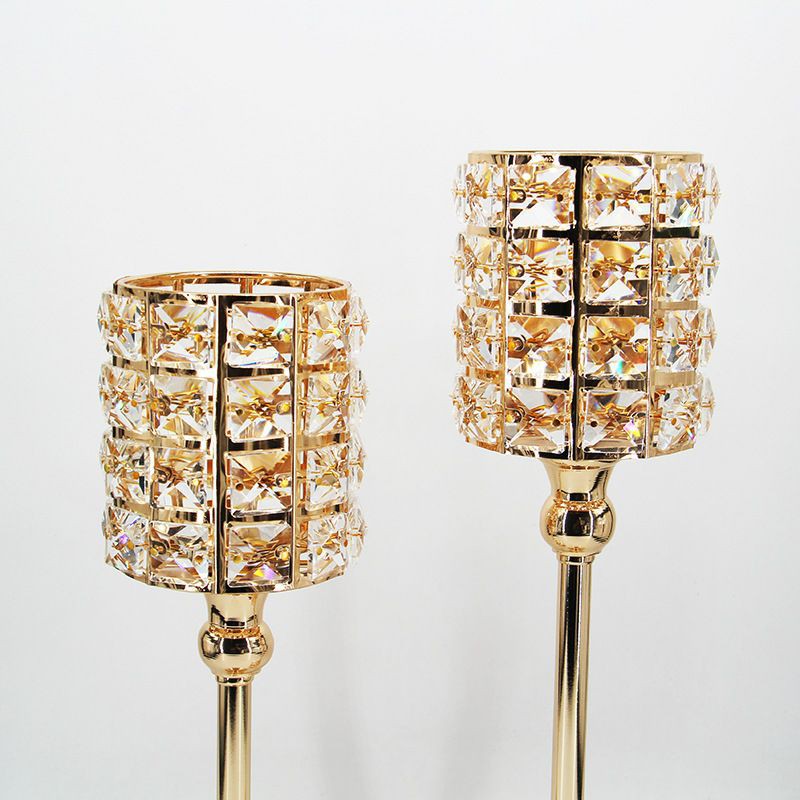 Candle Holder Tempat Lilin 3 IN 1 CRYSTAL SQUARE CANDLE HOLDER SET DEKORASI MEJA Dekorasi Pesta