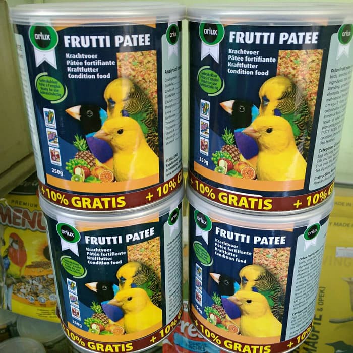 FRUTTI PATTE VERSELE LAGA PAKAN BURUNG LOVEBIRD FINCH KENARI