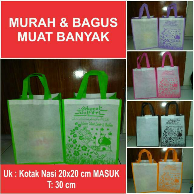

READY!!! Tas souvenir parcel lebaran medium uk. 20x20x30 cm