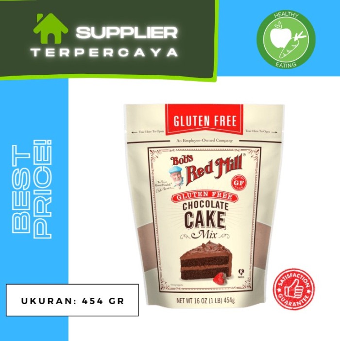 

Bob's Red Mill Gluten Free Chocolate Cake Mix 454gr | Tepung Kue Vegan
