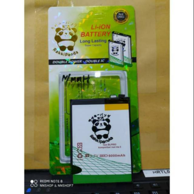 Baterai Batre Batrai Battery Rakkipanda BLP693 Realme 3 Realme3 double Power