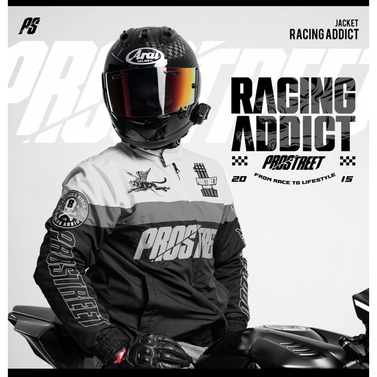 JACKET PROSTREET RACING ADDICT GREY