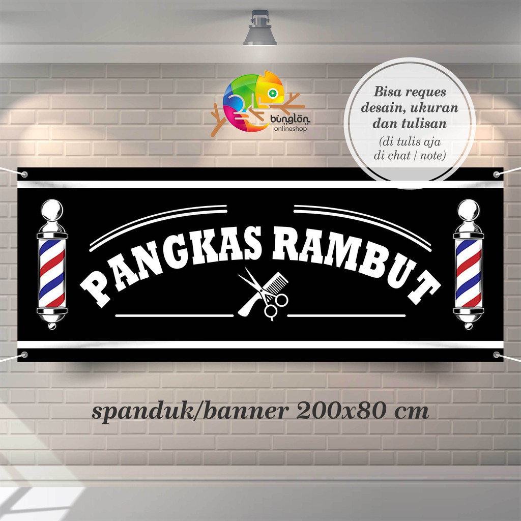 Jual Spanduk, Banner Pangkas Rambut Simple Keren | Shopee Indonesia