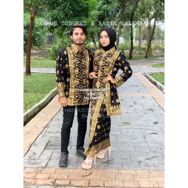 COUPLE SETELAN BATIK SONGKET PALEMBANG MEWAH &amp; ELEGANT