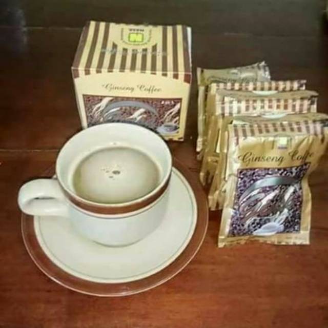 

Kopi Ginsa Nasa Kopi + Ginseng Perpaduan Kopi Susu Gula Ginseng