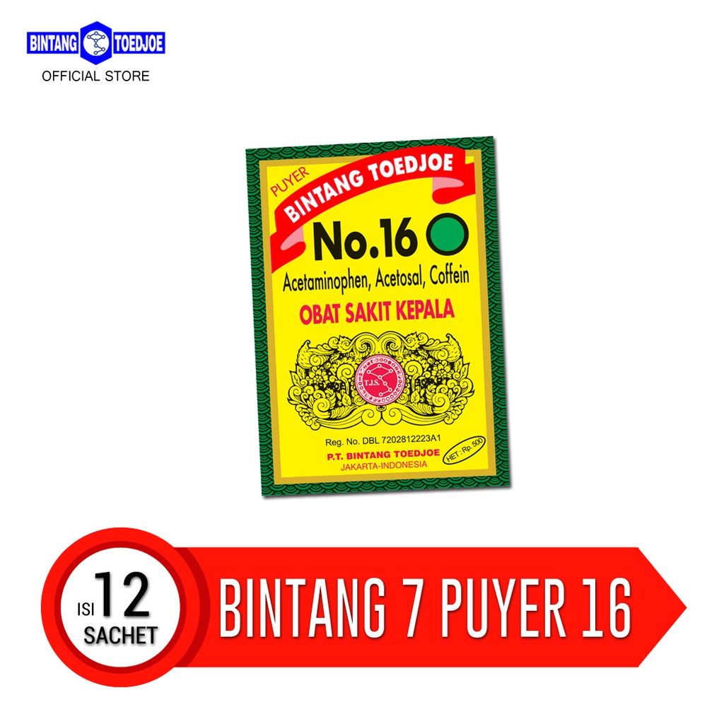 

Bintang 7 Puyer No. 16 Isi 12 Sachet