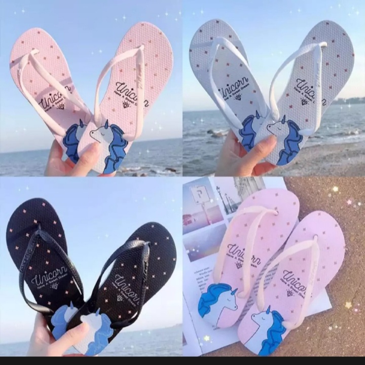 JB -SANDAL JEPIT WANITA MURAH unicorn