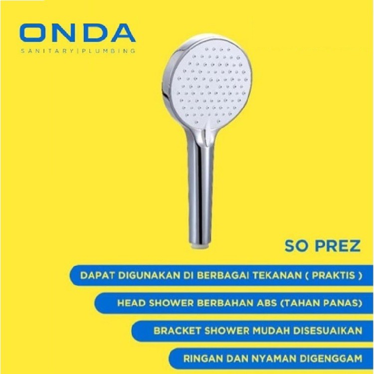 ONDA SO PREZ Hand Shower 1/2&quot; Pancuran Gagang Mandi