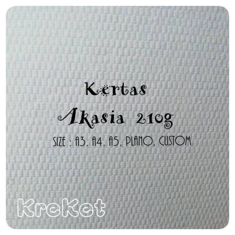 

kertas Akasia 210g ukuran A4 isi 10 lembar