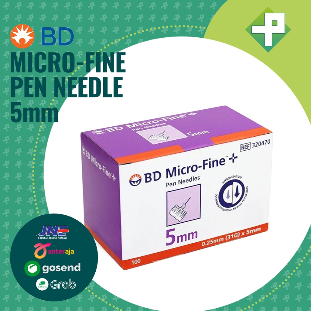 Jarum Insulin BD Micro-Fine 31G x 5mm (0.25mm) / Micro-Fine BD isi 100's