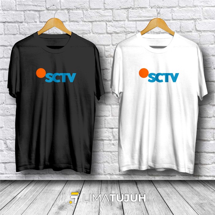 Kaos SCTV logo Baju Distro