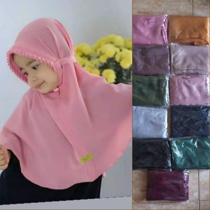 bergo lipit anak | bergo anak