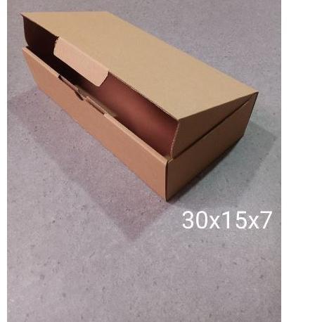 

(10pcs) Kardus Uk. 30 X 15 X 7 cm....Die Cut kotak Kue, snack -aksesoris-dll model box pizza