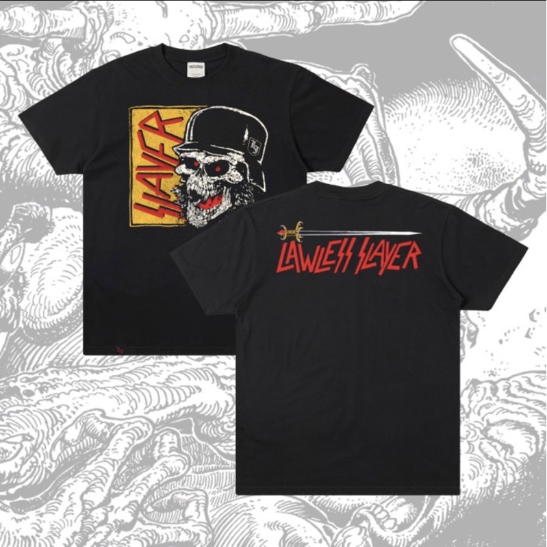 Kaos t-shirt Lawless x Slayer Wehrmacht SS
