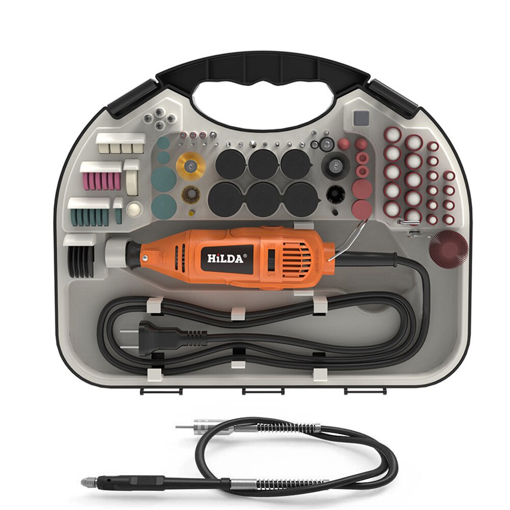 Mini Die Grinder Tuner Set 93 pcs Gerinda Bor Mini plus flexible tanpa Flexible