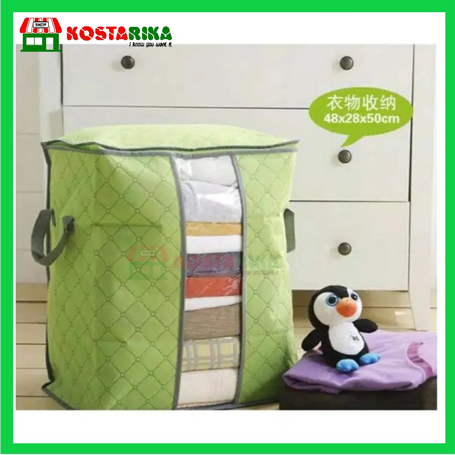 Storage Bag berdiri Box Tempat Penyimpanan Pakaian selimut bed cover Termurah