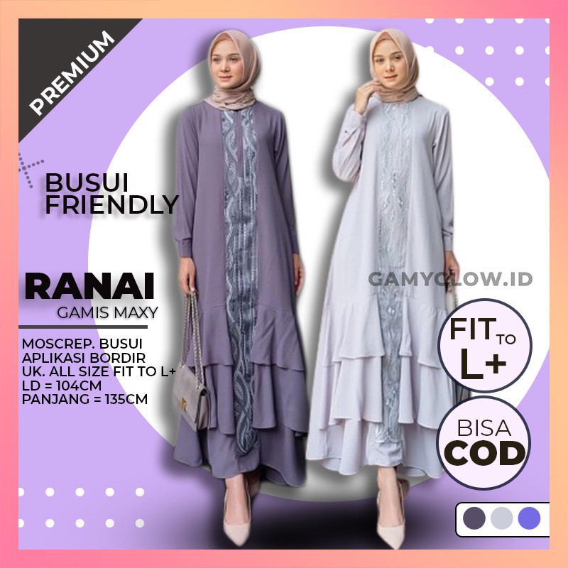 Dress Gamis Brukat Pesta Terbaru Brokat Mewah Elegan Nayla Bahan Moscrepe Warna | LaMarema VB-028