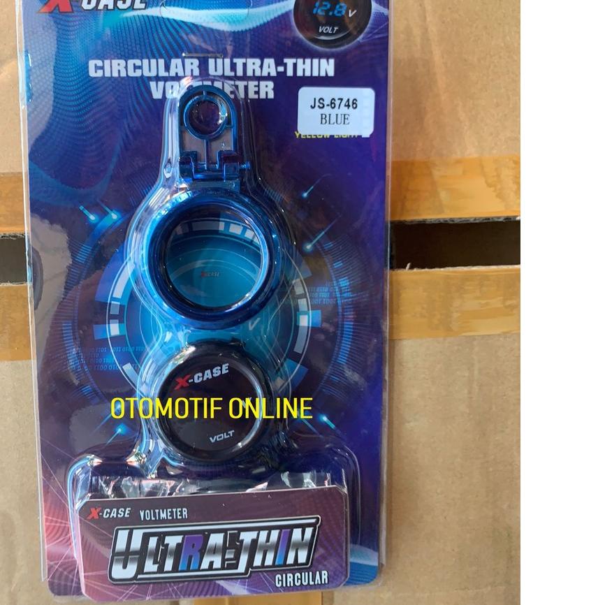 Voltmeter AKI PLUS DUDUKAN BREKET MODEL BULAT KOTAK ✔