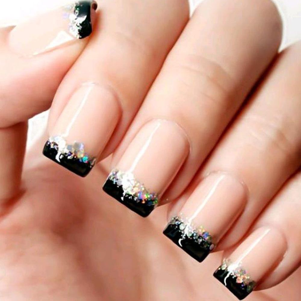 Mxbeauty Stiker Kuku Motif Garis Geometri 3d Warna Emas Untuk Dekorasi Nail Art / Manicure Diy