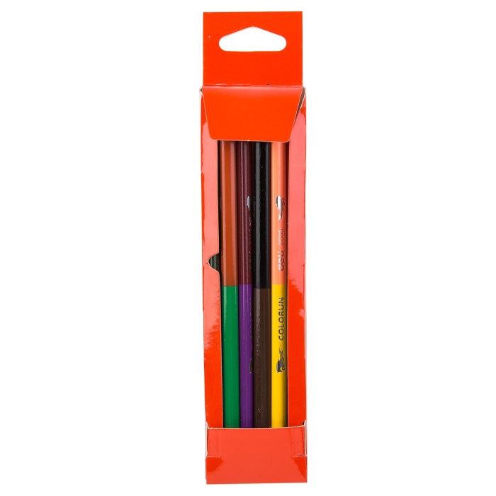 

WARNAPENSIL- DELI - EC00500 / PENSIL WARNA DUO ANAK ISI 6 PCS / PERALATAN LUKIS - 6PCS EC00500