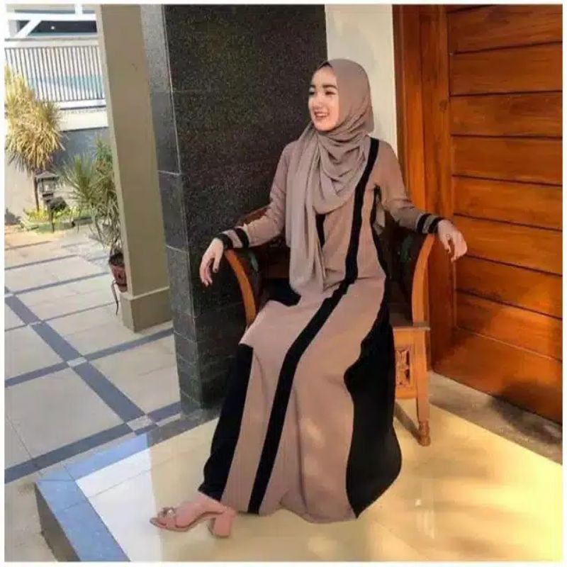 GAMIS polos moscrepe premium terlaris Nadine