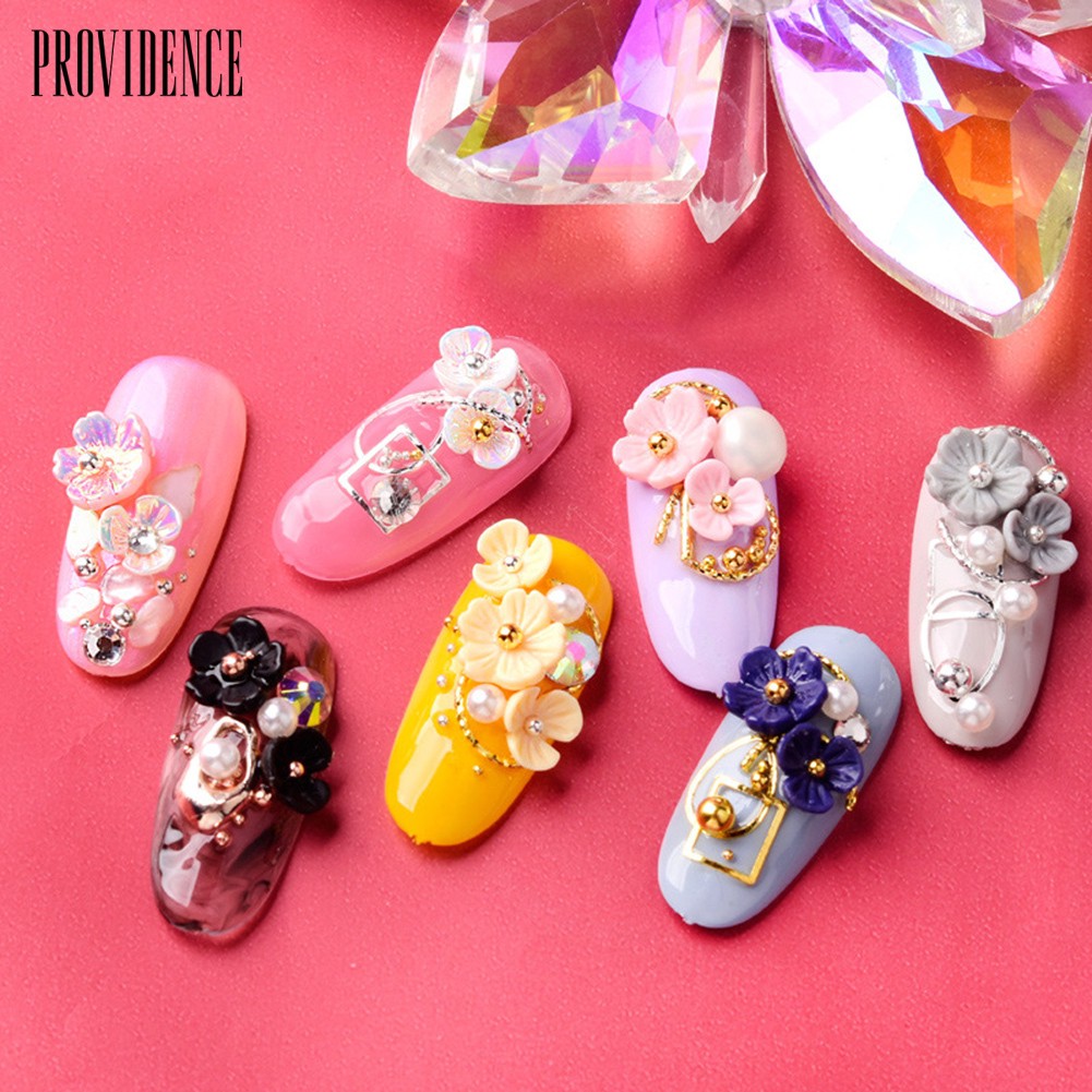 Providence Shell Flower Bead Rhinestone Mixed 3D Nail Art Sequin DIY Manicure Jewelry